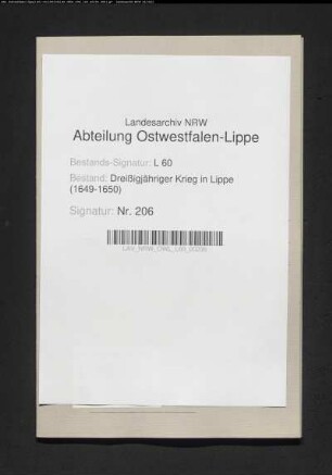 Kriegskontributionsrechnungen 1631