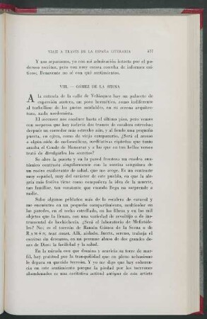 VIII. - Gómez de la Serna