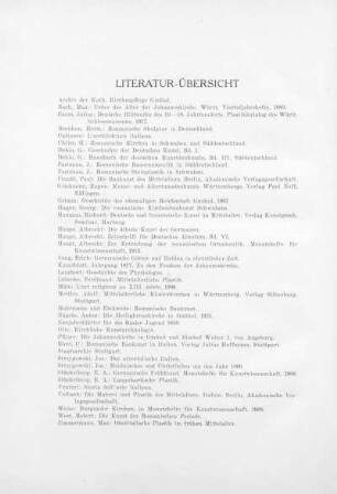 Literatur-Übersicht