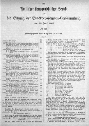 No. 23, 29. Juni 1905