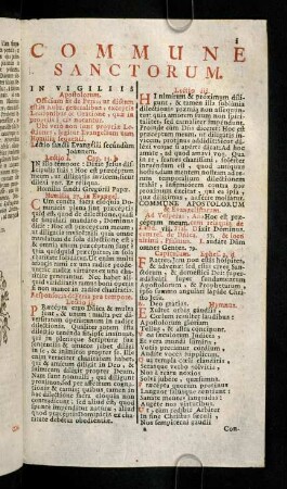 i-xiii, In Vigiliis