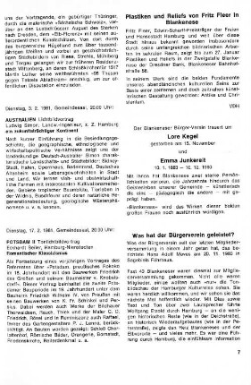 Was hat der Bürgerverein geleistet?
