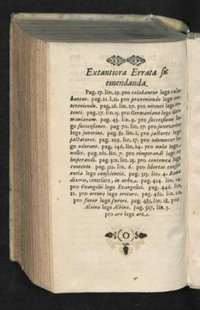 Extantiora Errata sic emendanda.