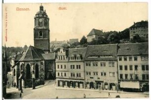 Meißen. Markt mit Frauenkirche