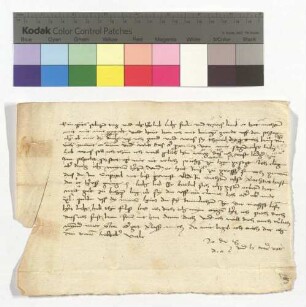 Jodocus Wind, Guardian zu Ulm, an Magdalena von Suntheim, Klosterfrau zu Söflingen