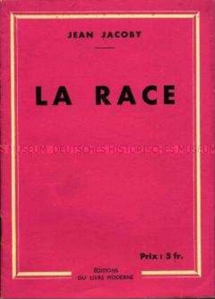 Rassentheoretische Schrift aus dem besetzten Frankreich (oder Vichy-Frankreich)