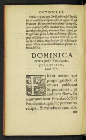 Dominica tertia post Trinitatis.