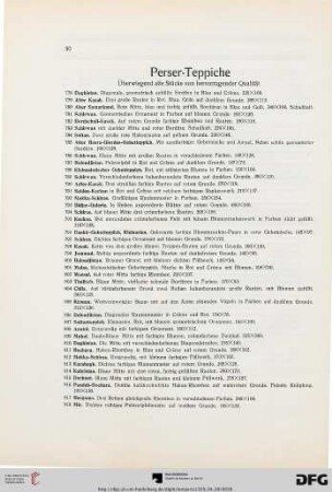 Perser-Teppiche (Nr. 778-859)