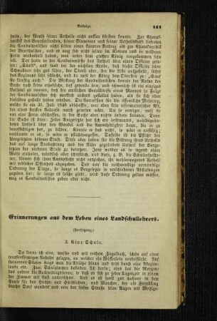 Erinnerungen aus dem Leben eines Landschullehrers : (Fortsetzung)
