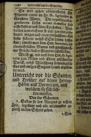 Unterricht vor die Schnitter, und Trescher, [...].