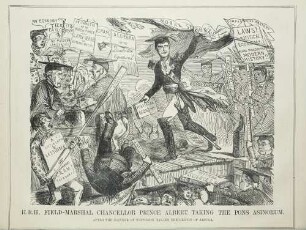 H. R. H. Field-Marshal Chancellor Prince Albert taking the Pons Asinorum