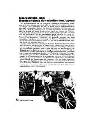 Das Betriebs- und Berufserlebnis der arbeitenden Jugend