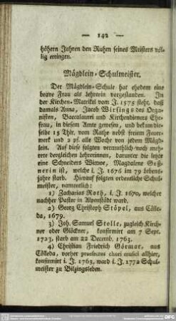 Mägdlein-Schulmeister
