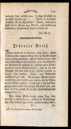 Zehenter Brief