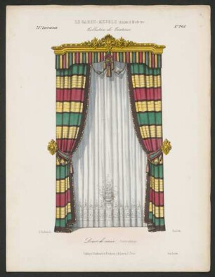 Décor de Croisée. Cuivre estampé. Aus: Le Garde-meuble
