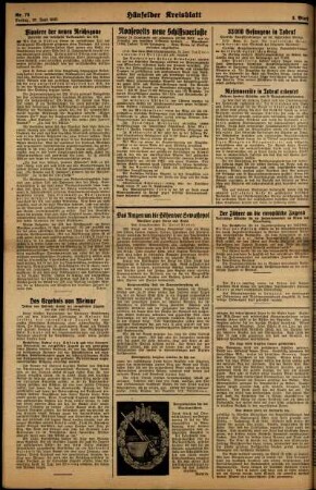 Zweite Ausgabe vom Montag, den 29. Juni 1942.