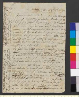 Brief von Gallitzin, Adelheid Amalia Fürstin an Goethe, Johann Wolfgang von