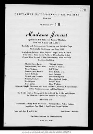 Madame Favart