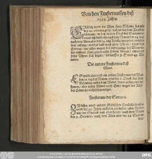 Von den Finsternussen diß 1595. Jahrs.