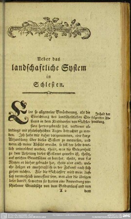 Inhalt der folgenden Abhandlung