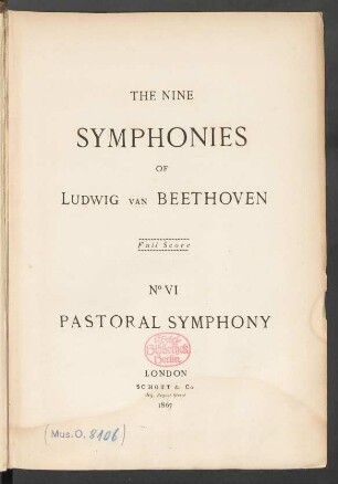 No. 6: Pastoral symphony