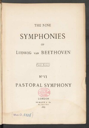 No. 6: Pastoral symphony