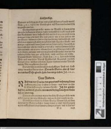 Was derselbe Trost sey / worin er bestehe / und wie er uns auffenthalte