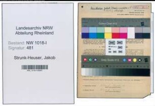 Entnazifizierung Jakob Strunk-Heuser , geb. 07.12.1877 (Schlosser)