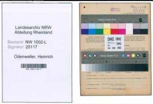 Entnazifizierung Heinrich Odenweller , geb. 11.01.1889 (Verw.Inspektor)