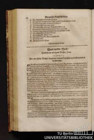 Das vierdte Buch / handelt von allerhand Wasser-Zeug.