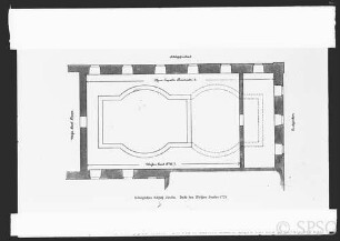 Berlin, Schloss Berlin, Weißer Saal, Decke von 1728, aus Hohenzollern-Jahrbuch, 1903.