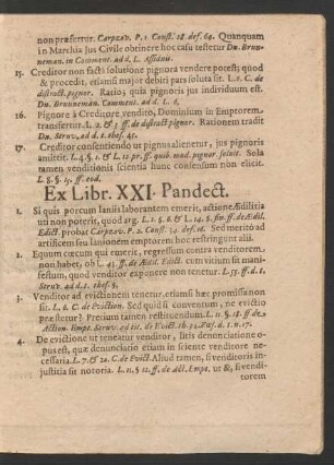 Ex Libr. XXI. Pandect.