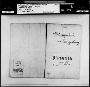 Unterregenbach: Pfarrbericht