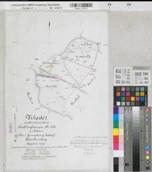Endorf (Sundern), Separation Recklinghausen, Urkarte I Flur 1