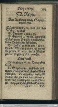 52. Von Augspurg nach Schwäbischen Hall