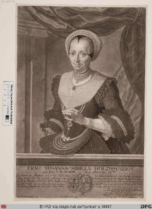 Bildnis Susanna Sibylla Holzhauser, geb. Lauber