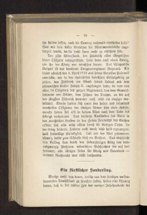 Ein fürstlicher Sonderling.
