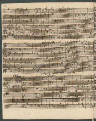 Messen. Auszüge; V (2), orch, bc; C-Dur