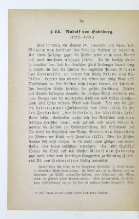 § 14. Rudolf von Habsburg (1273-1291)