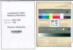 Entnazifizierung Adelgunde Brauers , geb. 30.10.1894 (Gastwirtin)