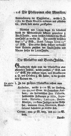 Die Molukken und Banda Inseln