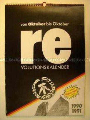 Kalender zum letzten Jahr der DDR