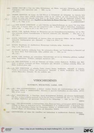 Verschiedenes (Nr. 1485-1495)