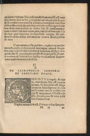 II B De Sacramento Corporis Et Sanguinis Domin.