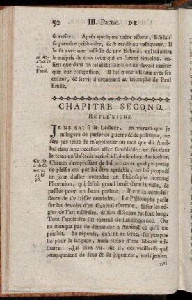 Chapitre Second. Réfléxions.