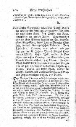 Vollständige Sammlung erbaulicher Canzelreden der berühmtesten Gottesgelehrten unserer Zeit, über die ordentlichen Sonn- Fest- Apostel- und Feyertagssepisteln des ganzen Jahrs. T.1-3.