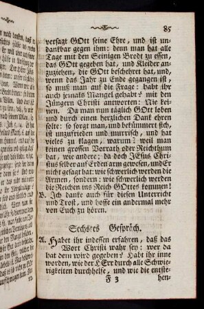 85-105, Sechstes Gespräch