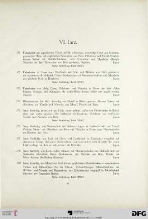 VI. Inro (Nr. 371-402)