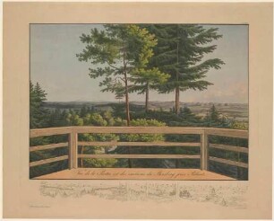 Panorama vom Borsberg bei Pillnitz in vier Blättern, Teil 1: Blick nach Osten