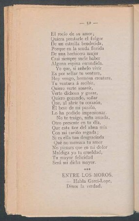 Entre los moros.